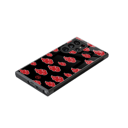 akatsuki naruto anime back phone cover | glass case for samsung galaxy s24 ultra