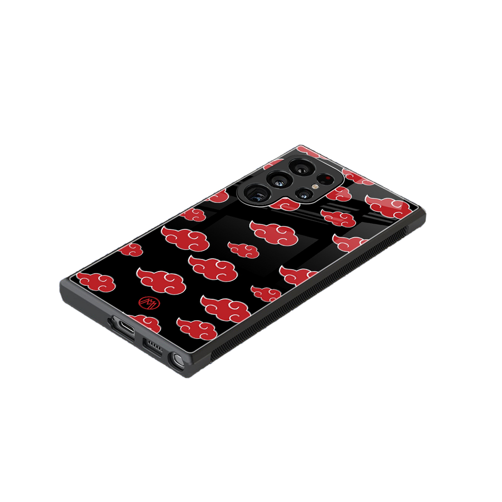 akatsuki naruto anime back phone cover | glass case for samsung galaxy s23 ultra