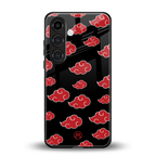 akatsuki naruto anime back phone cover | glass case for samsung galaxy s23