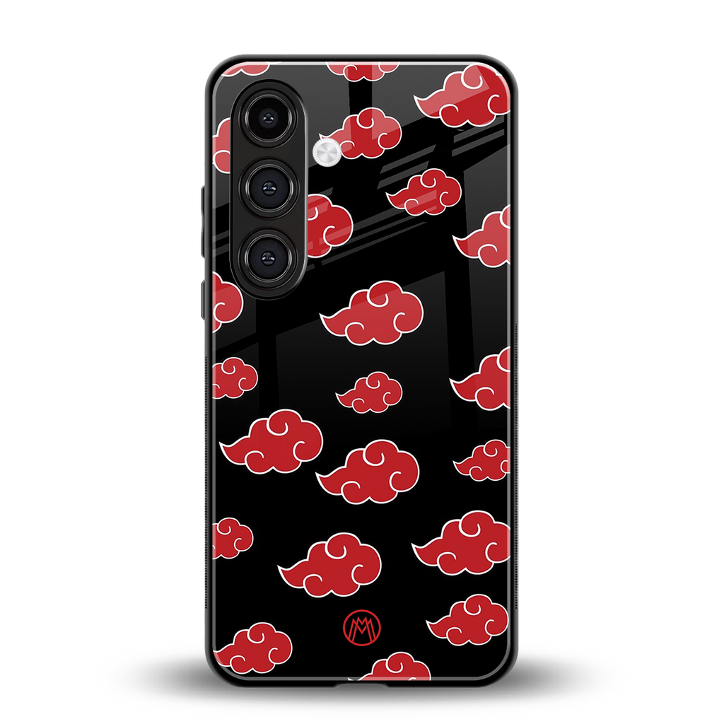 akatsuki naruto anime back phone cover | glass case for samsung galaxy s23 plus
