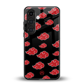 akatsuki naruto anime back phone cover | glass case for samsung galaxy s23 plus