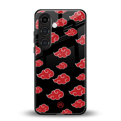akatsuki naruto anime back phone cover | glass case for samsung galaxy s23 plus
