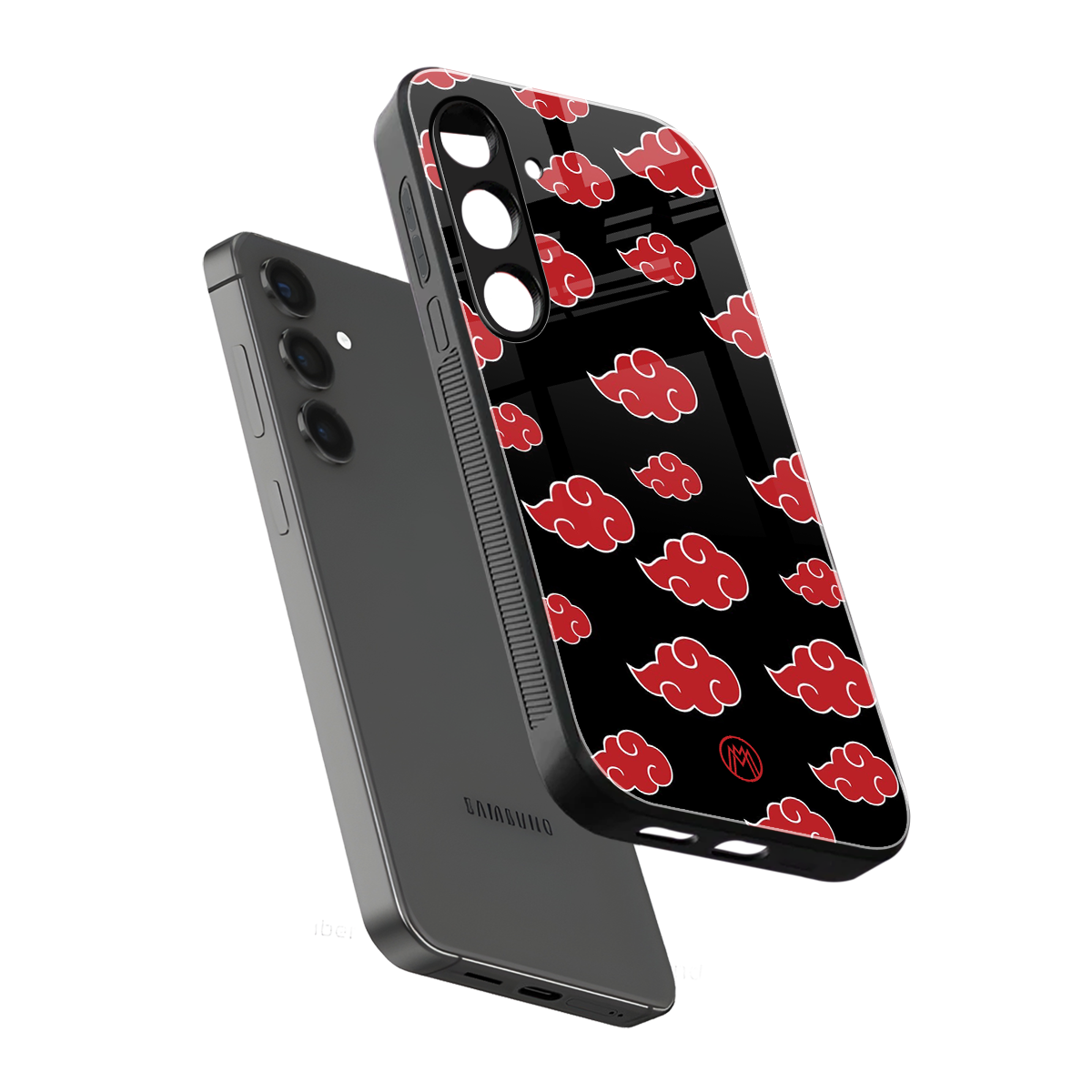 akatsuki naruto anime back phone cover | glass case for samsung galaxy s24 plus