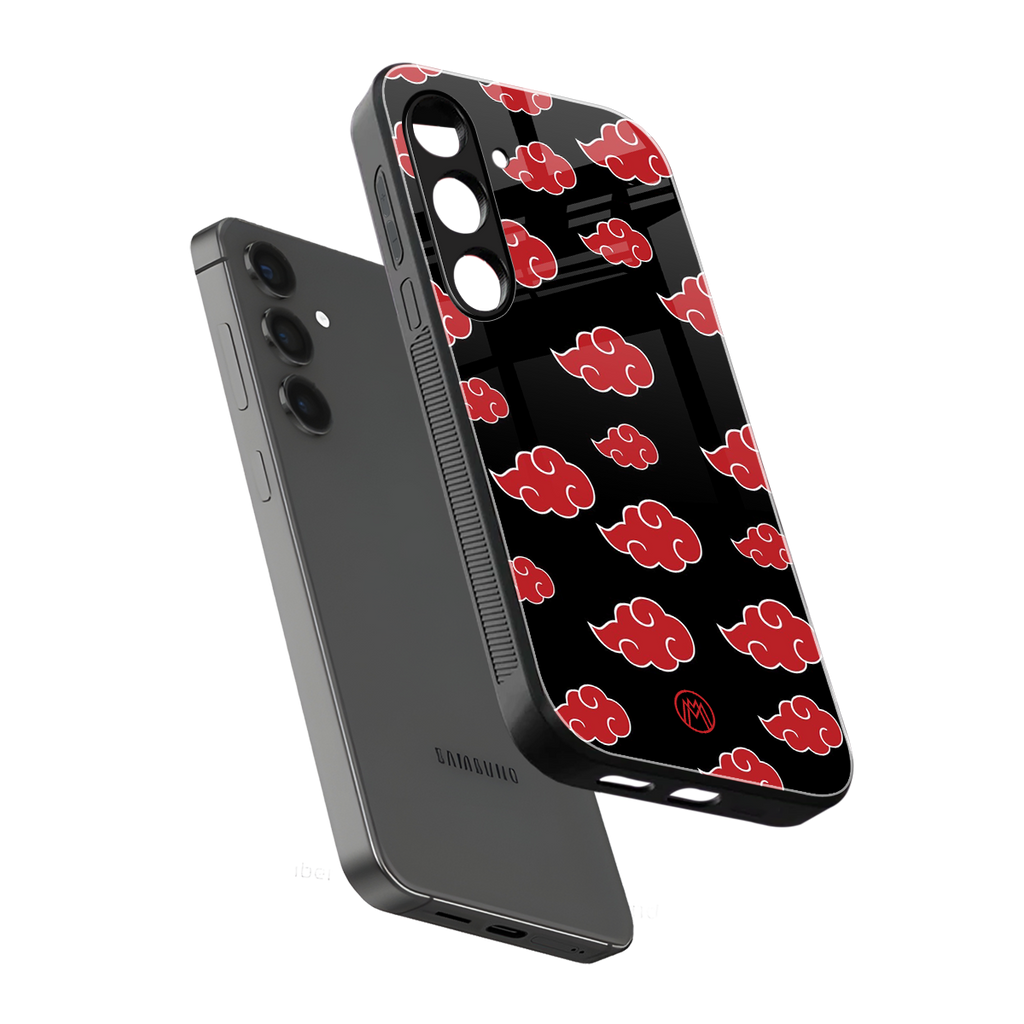 akatsuki naruto anime back phone cover | glass case for samsung galaxy s23 plus