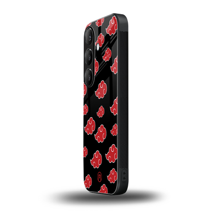 akatsuki naruto anime back phone cover | glass case for samsung galaxy s24 fe