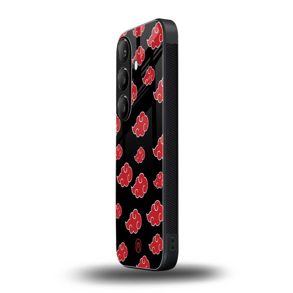 akatsuki naruto anime back phone cover | glass case for samsung galaxy s23 plus