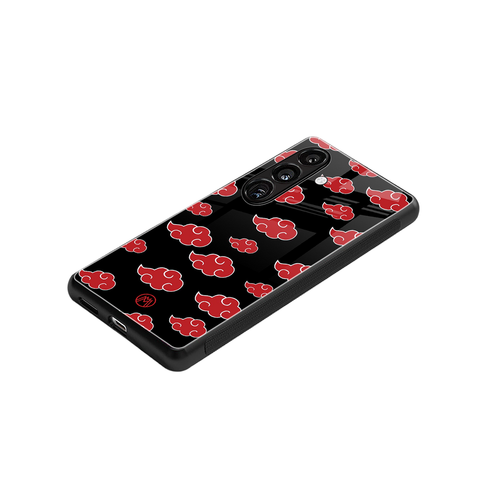 akatsuki naruto anime back phone cover | glass case for samsung galaxy s23 plus