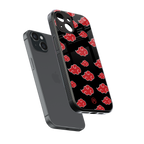 akatsuki naruto anime back phone cover | glass case for iphone 15
