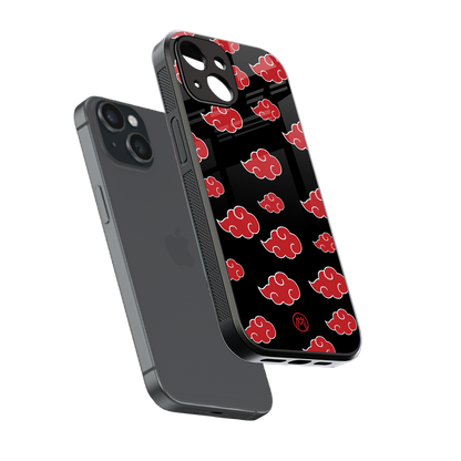akatsuki naruto anime back phone cover | glass case for iphone 15