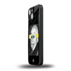 albert einstein spongebob squarepants back phone cover | glass case for iphone 13 mini