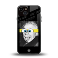 albert einstein spongebob squarepants back phone cover | glass case for iphone 13