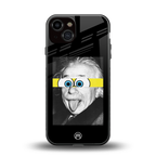 albert einstein spongebob squarepants back phone cover | glass case for iphone 13