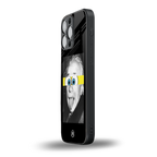 albert einstein spongebob squarepants back phone cover | glass case for iphone 15 pro max