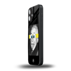 albert einstein spongebob squarepants back phone cover | glass case for iphone 16 plus