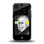 albert einstein spongebob squarepants back phone cover | glass case for iphone 16e