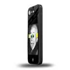 albert einstein spongebob squarepants back phone cover | glass case for iphone 16e