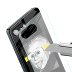 albert einstein spongebob squarepants back phone cover | glass case for iphone 16e