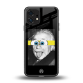 albert einstein spongebob squarepants back phone cover | glass case for nothing phone 1
