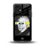 albert einstein spongebob squarepants back phone cover | glass case for nothing phone 1