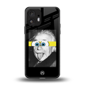 albert einstein spongebob squarepants back phone cover | glass case for nothing phone 2