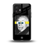 albert einstein spongebob squarepants back phone cover | glass case for nothing phone 2