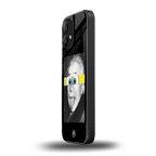 albert einstein spongebob squarepants back phone cover | glass case for nothing phone 2