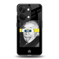 albert einstein spongebob squarepants back phone cover | glass case for oneplus nord 3