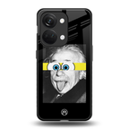 albert einstein spongebob squarepants back phone cover | glass case for oneplus nord 3