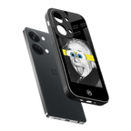 albert einstein spongebob squarepants back phone cover | glass case for oneplus nord 3
