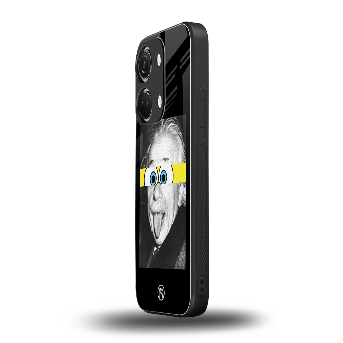 albert einstein spongebob squarepants back phone cover | glass case for oneplus nord 3