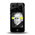 albert einstein spongebob squarepants back phone cover | glass case for oneplus nord 4