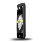 albert einstein spongebob squarepants back phone cover | glass case for oneplus nord 4