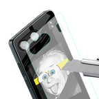 albert einstein spongebob squarepants back phone cover | glass case for oneplus nord 4