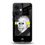 albert einstein spongebob squarepants back phone cover | glass case for oneplus nord ce 3