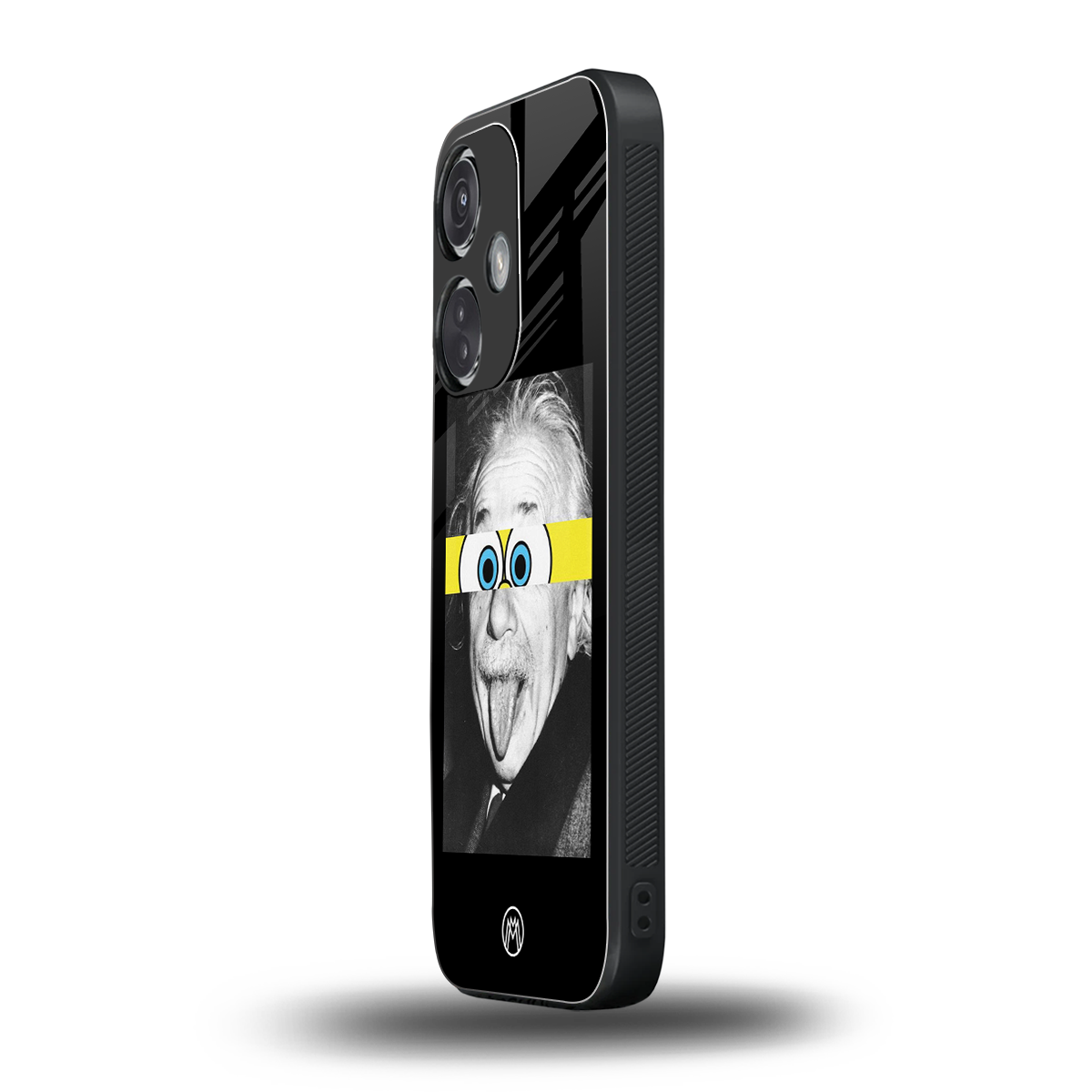 albert einstein spongebob squarepants back phone cover | glass case for oneplus nord ce 3
