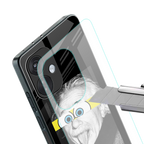 albert einstein spongebob squarepants back phone cover | glass case for oneplus nord ce 3