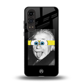 albert einstein spongebob squarepants back phone cover | glass case for oneplus nord ce 4 lite