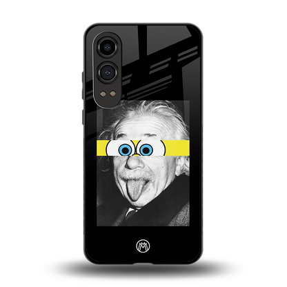 albert einstein spongebob squarepants back phone cover | glass case for oneplus nord ce 4 lite