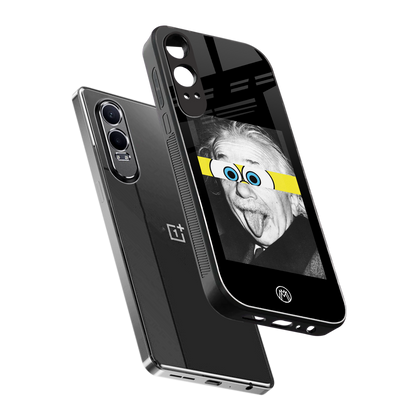 albert einstein spongebob squarepants back phone cover | glass case for oneplus nord ce 4 lite