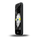 albert einstein spongebob squarepants back phone cover | glass case for oneplus nord ce 4