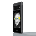 albert einstein spongebob squarepants back phone cover | glass case for google pixel 6 pro