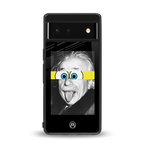 albert einstein spongebob squarepants back phone cover | glass case for Google Pixel 6A