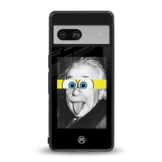 albert einstein spongebob squarepants back phone cover | glass case for Google Pixel 7