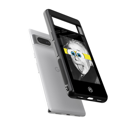 albert einstein spongebob squarepants back phone cover | glass case for Google Pixel 7