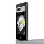 albert einstein spongebob squarepants back phone cover | glass case for Google Pixel 7A