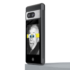 albert einstein spongebob squarepants back phone cover | glass case for Google Pixel 8