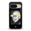 albert einstein spongebob squarepants back phone cover | glass case for google pixel 9