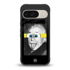 albert einstein spongebob squarepants back phone cover | glass case for google pixel 9