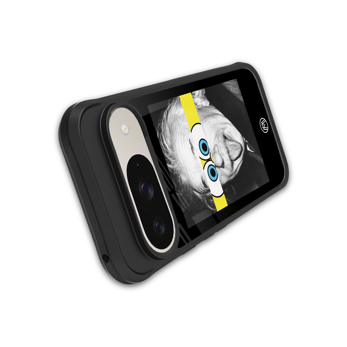albert einstein spongebob squarepants back phone cover | glass case for google pixel 9