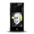 albert einstein spongebob squarepants back phone cover | glass case for samsung galaxy s24 ultra